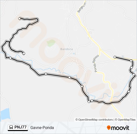 PNJ77 Bus Line Map