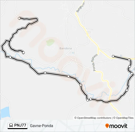 PNJ77 Bus Line Map