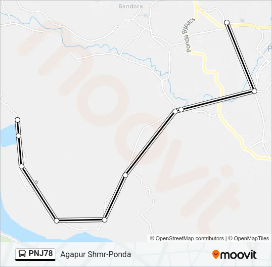 PNJ78 Bus Line Map