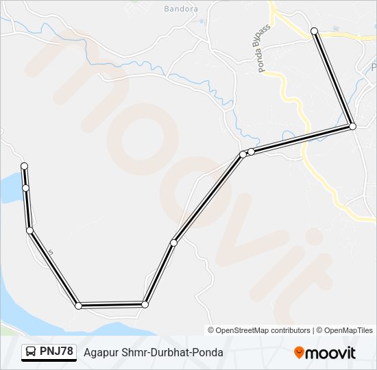 PNJ78 Bus Line Map