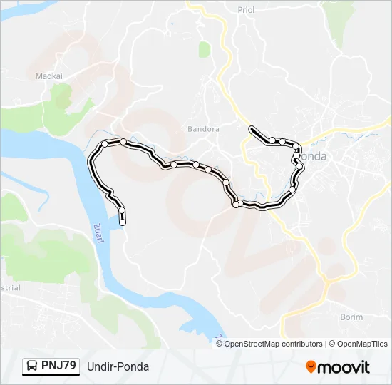 PNJ79 Bus Line Map