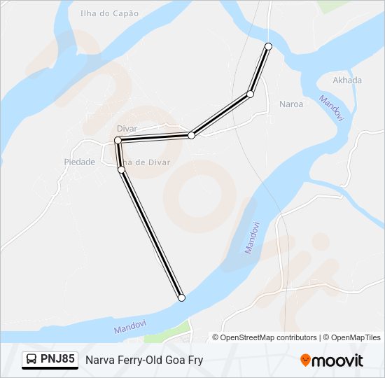 PNJ85 Bus Line Map