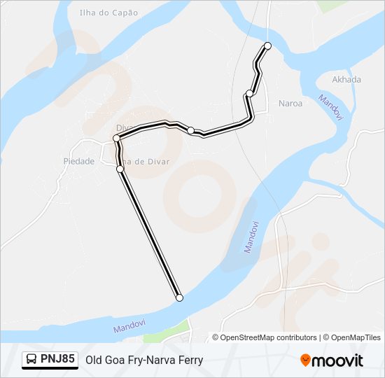 PNJ85 Bus Line Map
