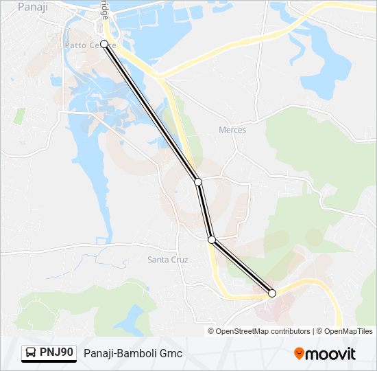 PNJ90 Bus Line Map