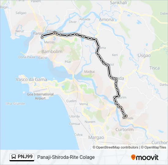 PNJ99 Bus Line Map