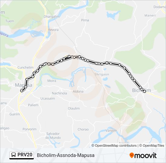 PRV20 Bus Line Map