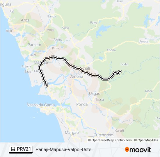 PRV21 Bus Line Map