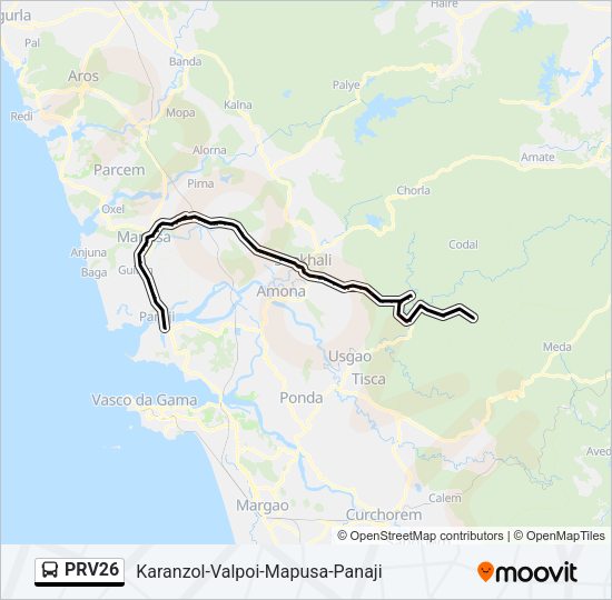 PRV26 Bus Line Map