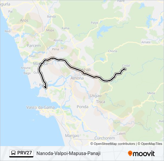 PRV27 Bus Line Map