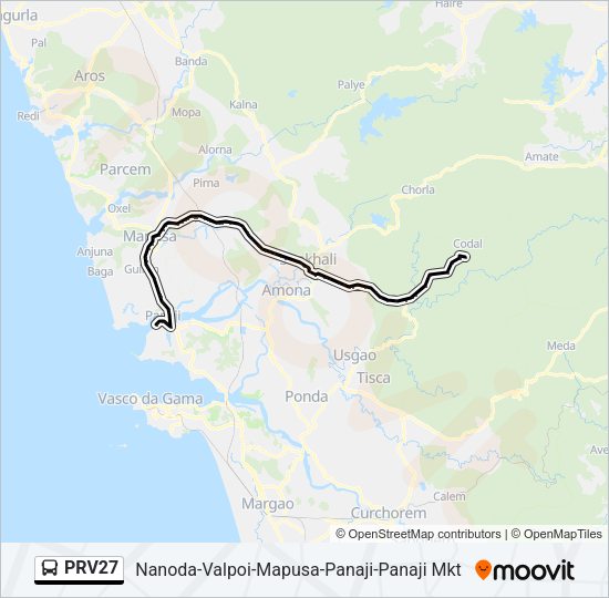 PRV27 Bus Line Map