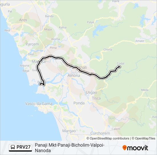 PRV27 Bus Line Map