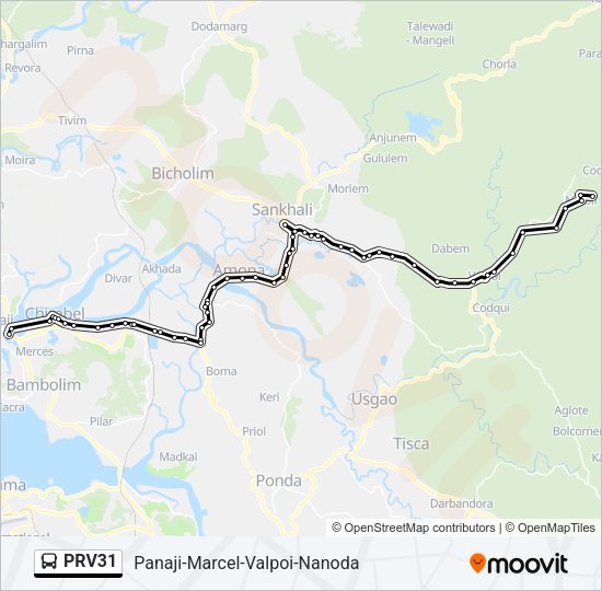PRV31 Bus Line Map
