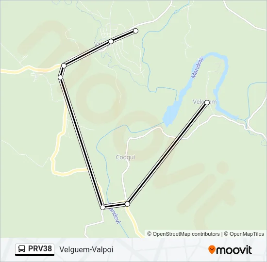 PRV38 Bus Line Map