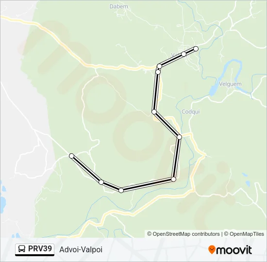 PRV39 Bus Line Map