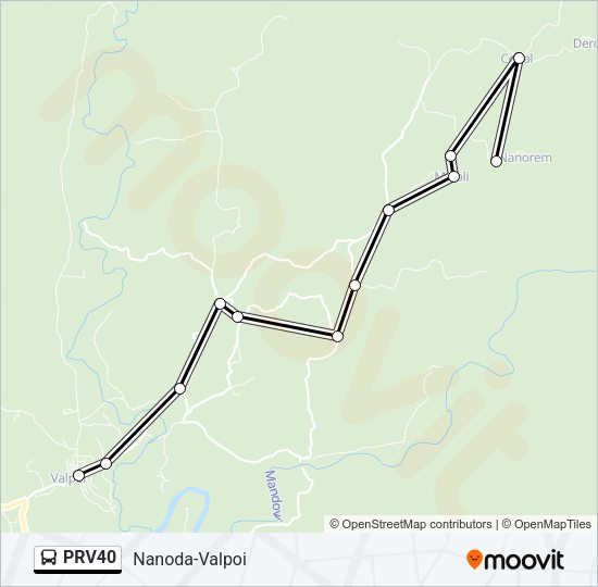 PRV40 Bus Line Map