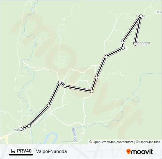 PRV40 Bus Line Map