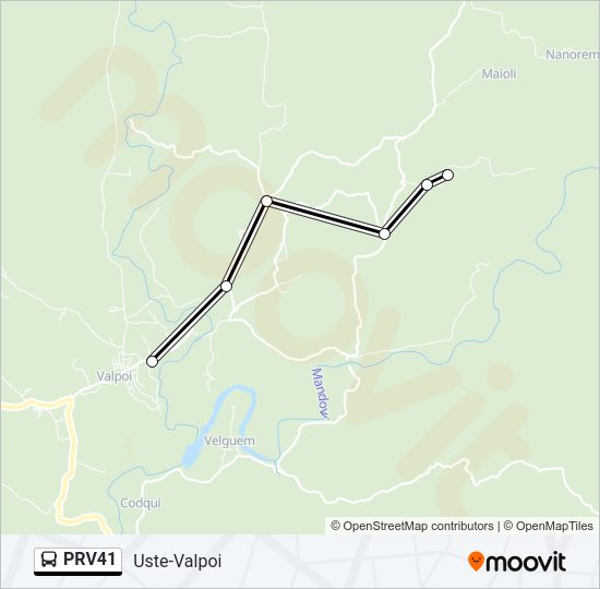 PRV41 Bus Line Map