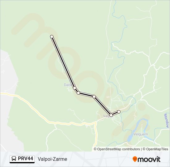 PRV44 Bus Line Map