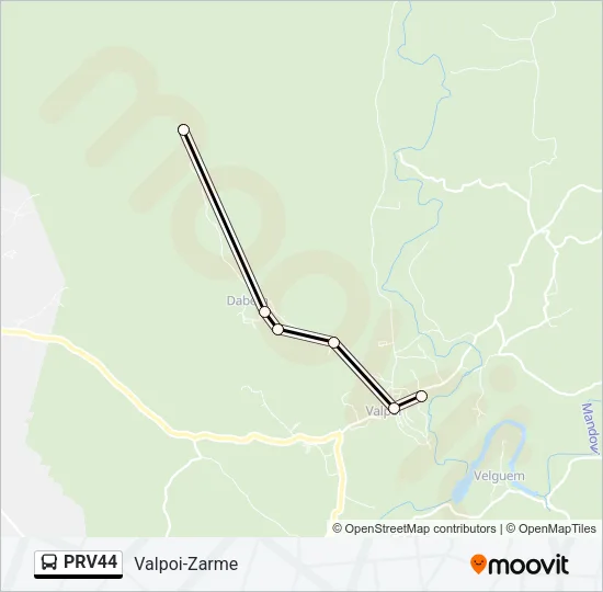 PRV44 Bus Line Map