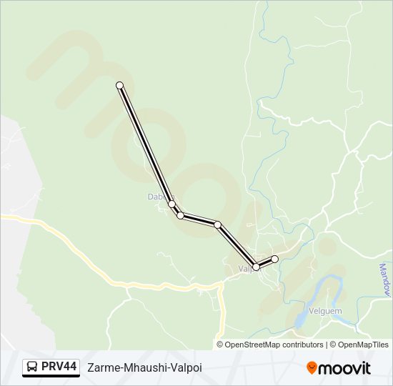 PRV44 Bus Line Map