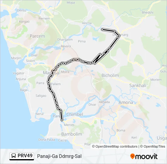 PRV49 Bus Line Map