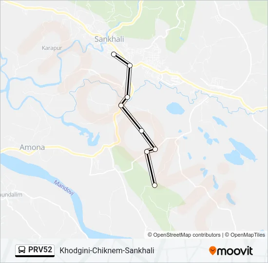 PRV52 Bus Line Map