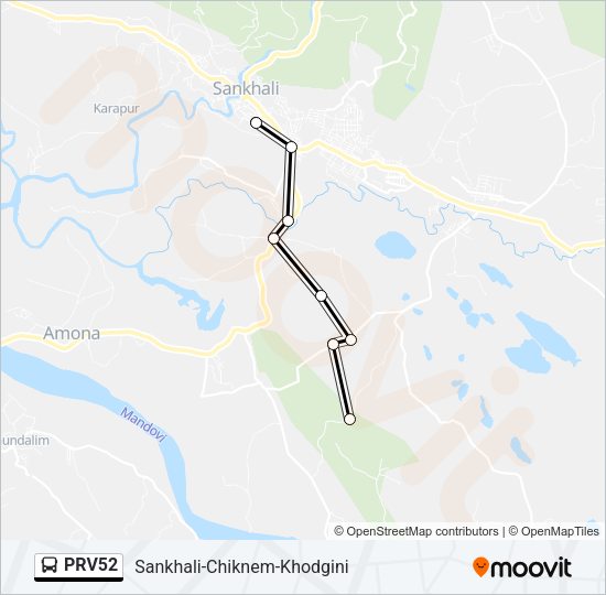 PRV52 Bus Line Map