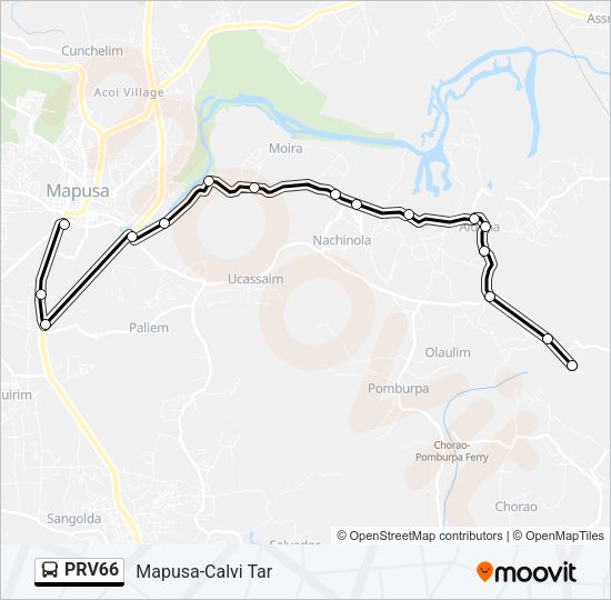 PRV66 Bus Line Map