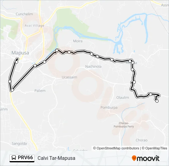PRV66 Bus Line Map