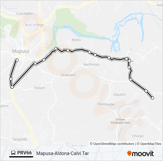 PRV66 Bus Line Map