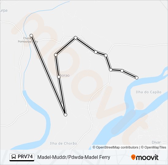 PRV74 Bus Line Map