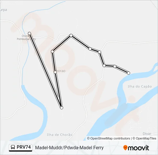 PRV74 Bus Line Map