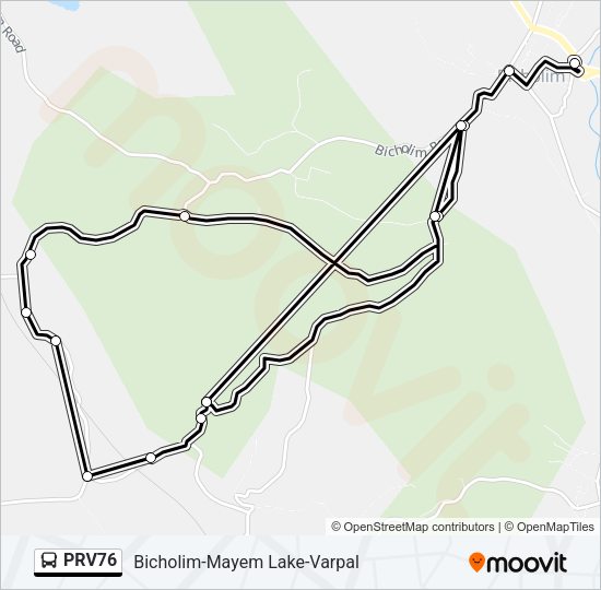 PRV76 Bus Line Map
