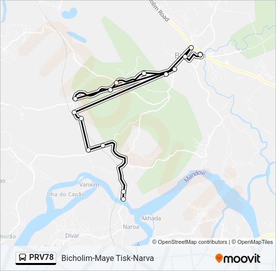 PRV78 Bus Line Map