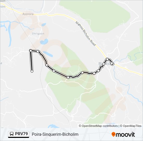 PRV79 Bus Line Map