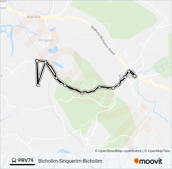 PRV79 Bus Line Map