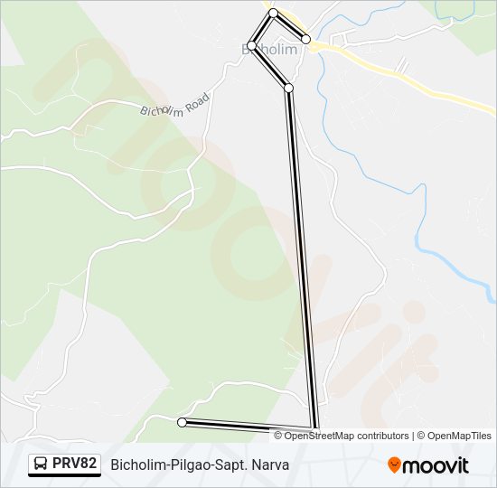 PRV82 Bus Line Map