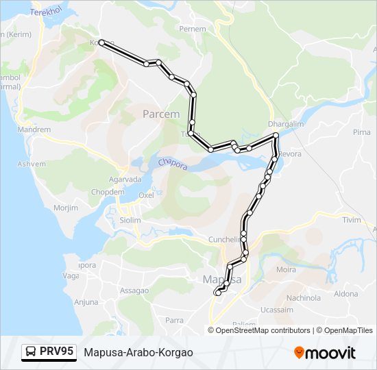 PRV95 Bus Line Map