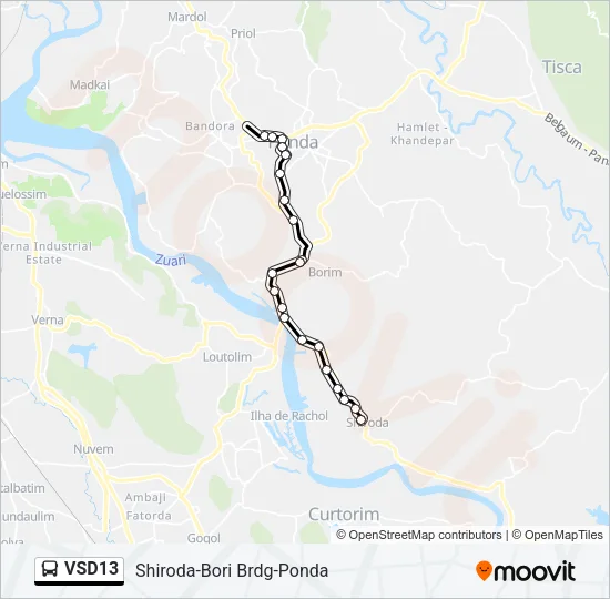 VSD13 Bus Line Map