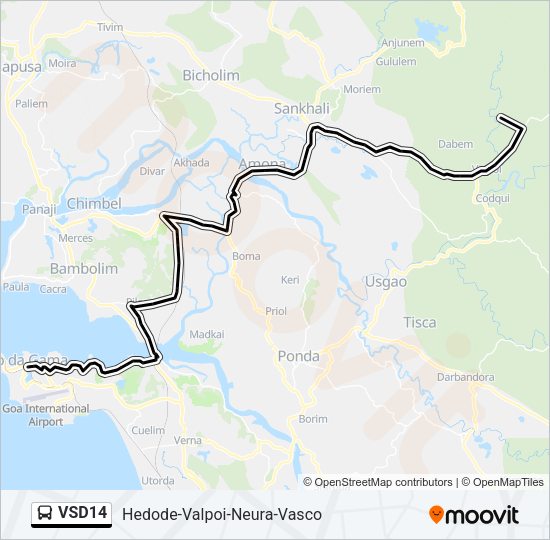 VSD14 Bus Line Map