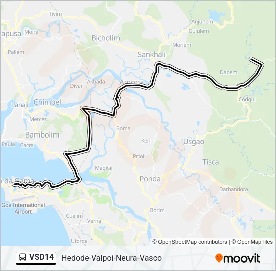 VSD14 Bus Line Map
