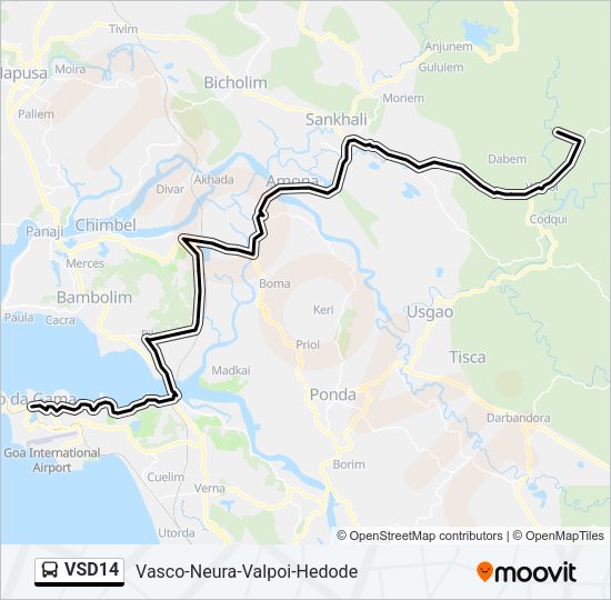 VSD14 Bus Line Map