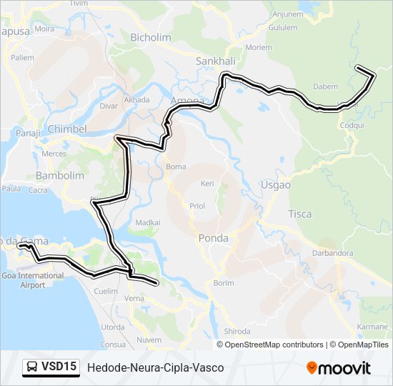 VSD15 Bus Line Map