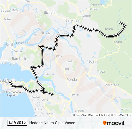 VSD15 Bus Line Map