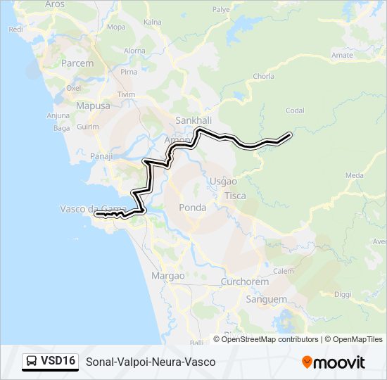 VSD16 Bus Line Map