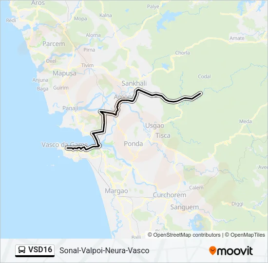 VSD16 Bus Line Map