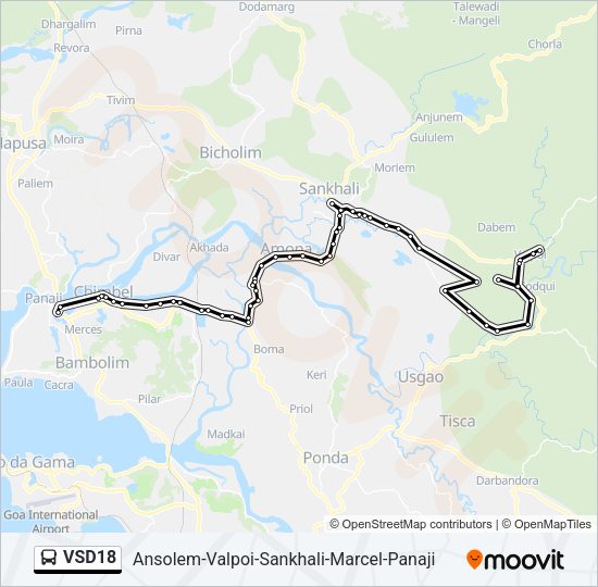 VSD18 Bus Line Map