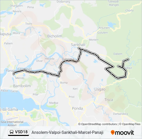 VSD18 Bus Line Map