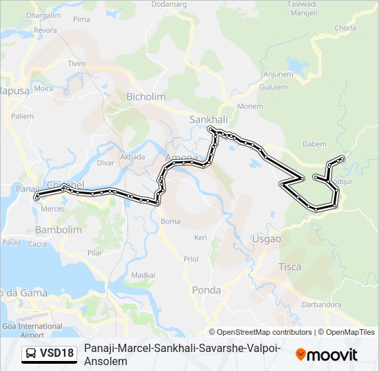 VSD18 Bus Line Map