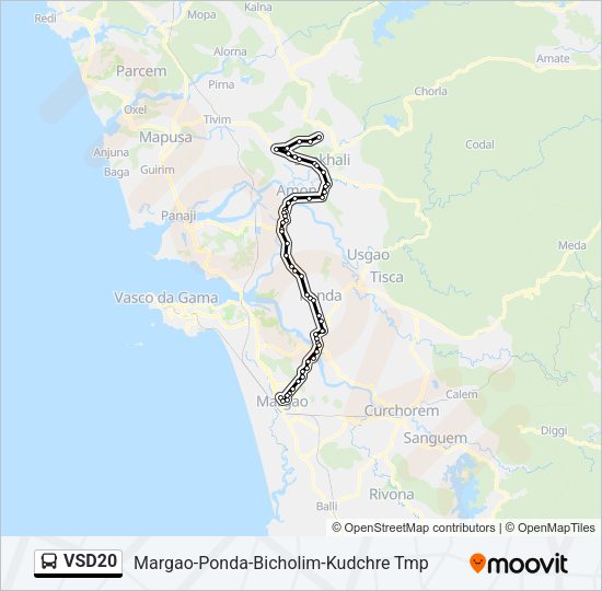 VSD20 Bus Line Map